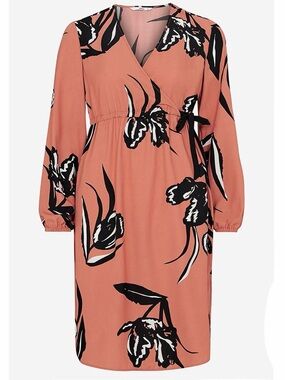 Faux Wrap Floral Dress